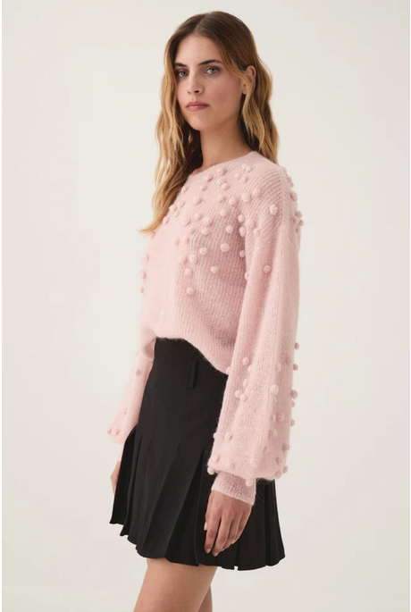 GABRIELLA BOBBLE KNIT (BLUSH PINK)