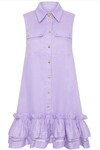 YVONNE SLEEVELESS MINI DRESS (LILAC)