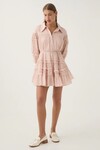 PASTICHE TIERED MINI DRESS (BLUSH PINK)