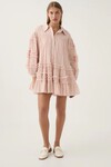 PASTICHE TIERED MINI DRESS (BLUSH PINK)