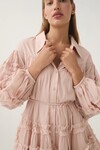 PASTICHE TIERED MINI DRESS (BLUSH PINK)