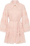 PASTICHE TIERED MINI DRESS (BLUSH PINK)