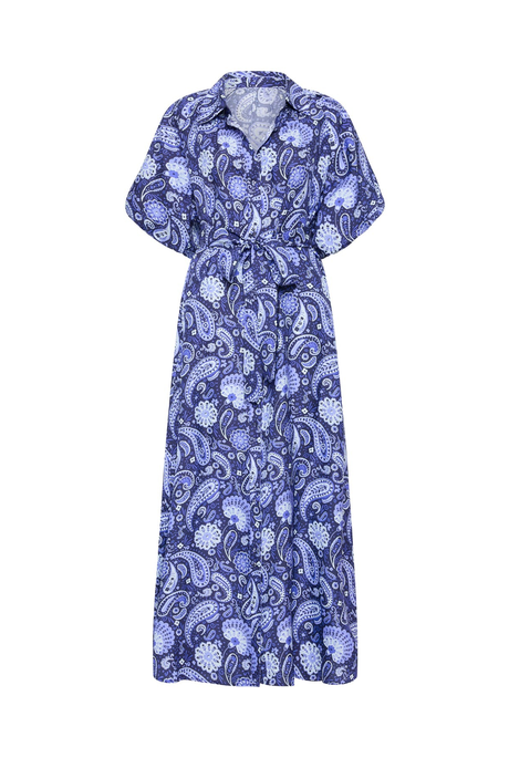 CARLA DRESS (BLUE PAISLEY)