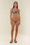 TIE UP BIKINI BOTTOMS (BLUE PAISLEY)