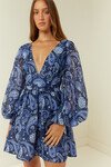 LUCIA DRESS (BLUE PAISLEY)