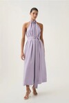 MARIEL TRAPEZE MIDI DRESS (LILAC)
