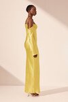 SOFIA ASYMMETRICAL MAXI DRESS (LIME)