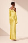 SOFIA ASYMMETRICAL MAXI DRESS (LIME)