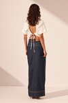 RITA PANELLED MAXI SKIRT (DEEP INDIGO)
