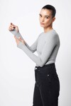 THE BROOKLYN TOP (GREY MARLE)