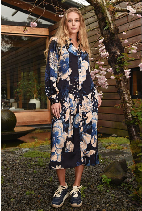 WINTERFUL DRESS (BLUE FLORAL)