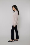 CASHMERE RIB FUNNEL NECK (CHAI)