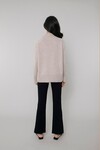CASHMERE RIB FUNNEL NECK (CHAI)