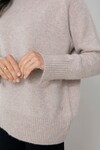 CASHMERE RIB FUNNEL NECK (CHAI)