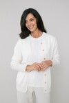 CASHMERE CLASSIC CARDIGAN (PEARL)