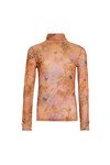 NECK OF THE WOODS TOP (PEACH FLORAL)