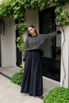 COPPERMAN SKIRT (BLACK POPLIN)