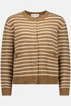 SOPHIA CARDI (TAN STRIPE)