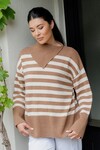 RUPERT KNIT (TAN STRIPE)