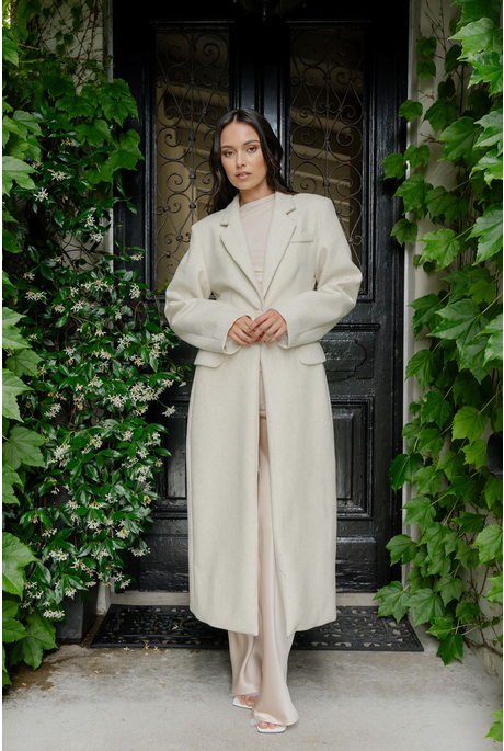 VICE COAT (IVORY MARLE)