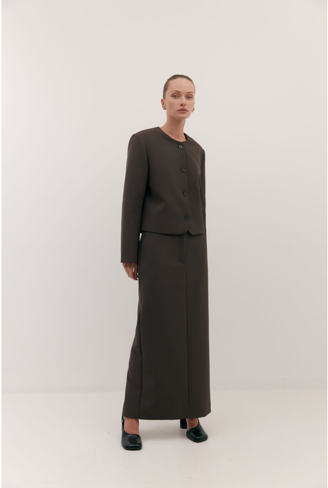 LONG JAS SKIRT (UMBER)