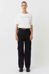 ASHER TEE (WHITE WITH BLACK)