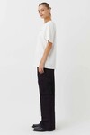ASHER TEE (WHITE WITH BLACK)