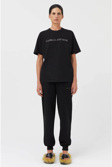 ASHER TEE (BLACK WITH STONE)