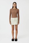 MARIE SHEER L/S TOP (ELMWOOD)
