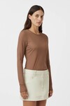 MARIE SHEER L/S TOP (ELMWOOD)