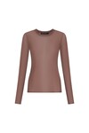 MARIE SHEER L/S TOP (ELMWOOD)