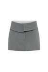 PATTERSON MINI SKIRT (STEEL)
