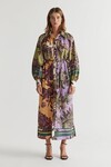 HANSEL LONG SHIRT DRESS (SPLICED HAZEL)