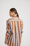 BUDDY SHIRT (CIGAR AZURE STRIPE)