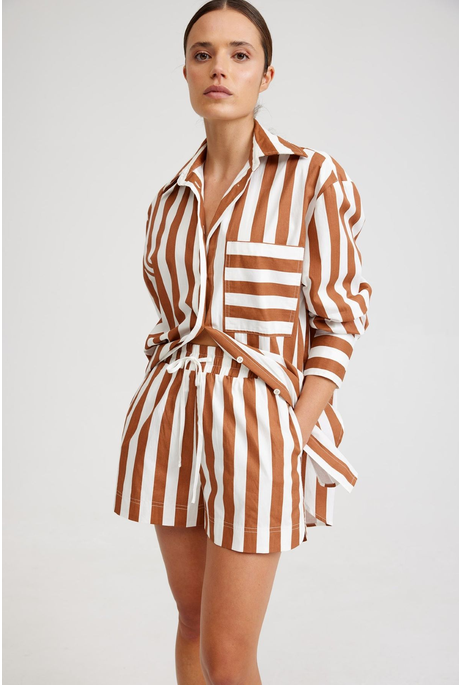 BUDDY SHIRT (CIGAR OPTIC STRIPE)