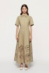 ANNALISE SHIRT DRESS (PALE OLIVE GREEN)