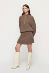 BOYD BOUCLE HALF ZIP (WALNUT)