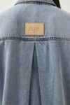 CORIE LONGLINE DENIM SHIRT (DENIM)