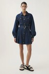 COLORADO DENIM MINI DRESS (WASH INDIGO)