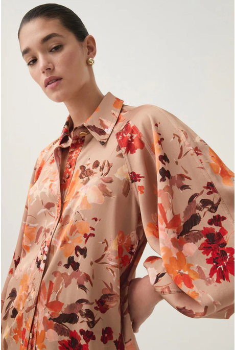 TRANSEPT CREPE BLOUSE (MEADOW BLOOMS)