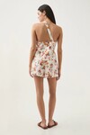ASSEMBLAGE ASYMETRICAL TOP (FLORAL NATURAL)