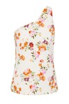 ASSEMBLAGE ASYMETRICAL TOP (FLORAL NATURAL)