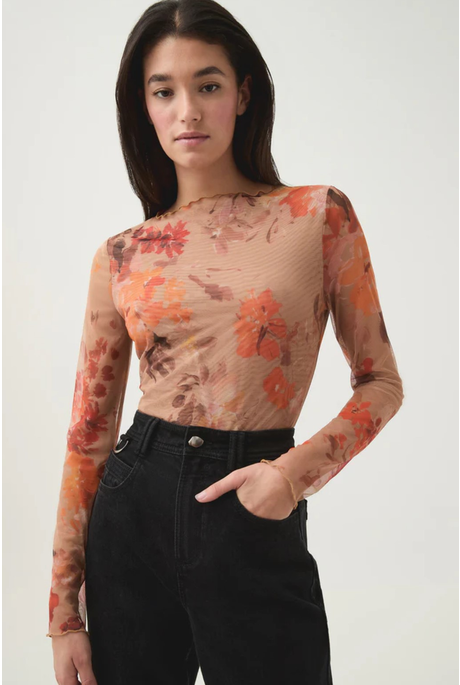 PORTAL MESH SKIVVY (MEADOW BLOOMS)