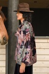 DON'T I BOW IT BLOUSE (MOODY FLORAL)