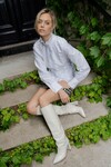PHILLY FRILLY BLOUSE (WHITE POPLIN)