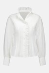 PHILLY FRILLY BLOUSE (WHITE POPLIN)