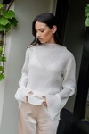 LOVELINE TOP (IVORY PLEAT)