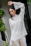 LOVELINE TOP (IVORY PLEAT)