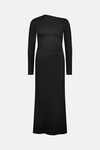 RUE KNIT DRESS (BLACK PONTE)