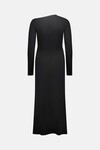 RUE KNIT DRESS (BLACK PONTE)